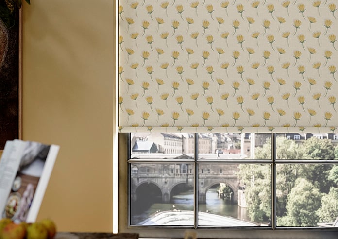 Emily Bond Cornflower, Yellow - Roller Blind - Image 5